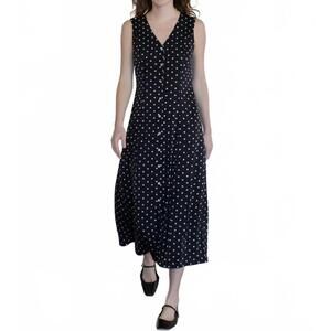 NEW THINGS BETWEEN melody dress in black polka dot